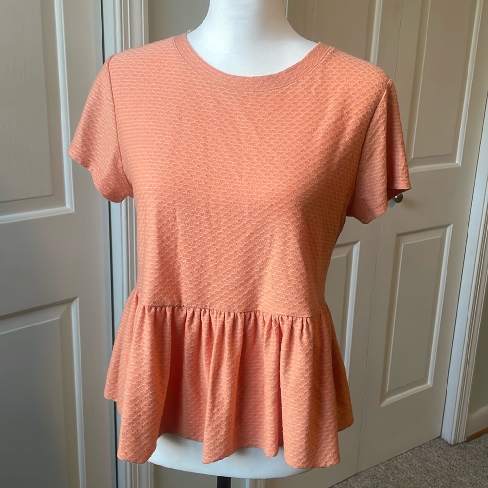 Orange baby doll tee